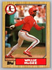 Willie McGee 1987 Topps #440 St. Louis Cardinals - Free Shipping