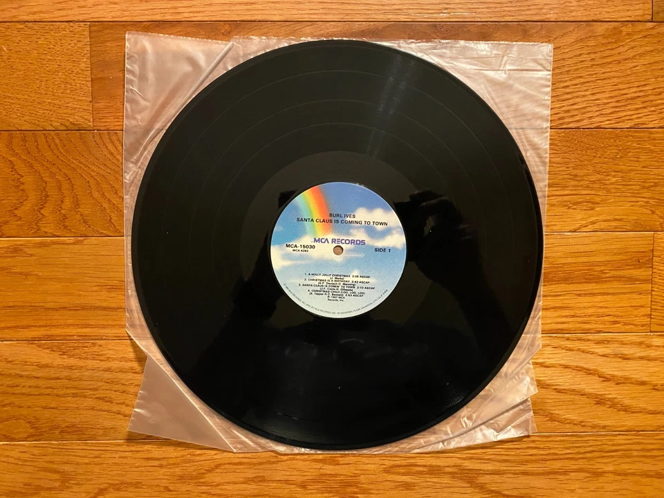 Burl Ives - Santa Claus is Coming to Town LP  MCA 1987 Holly Jolly Christmas VG+ - Image 3 of 4