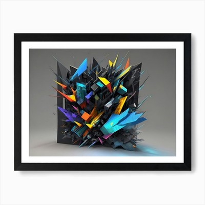 3d Background (101) Art Print Framed Wall Art Poster Canvas Print Picture