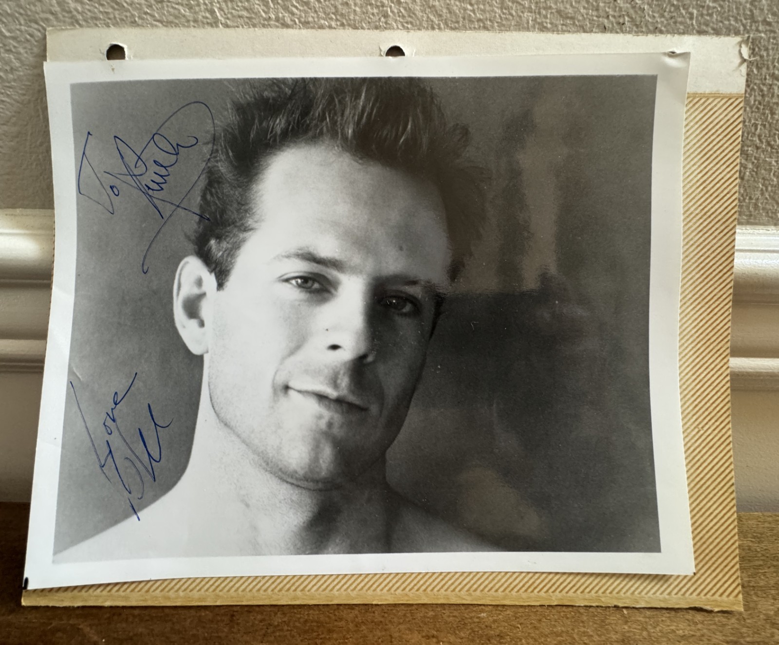 Bruce Willis Die Hard Era Signed Autograph Photo Prop Master Estate