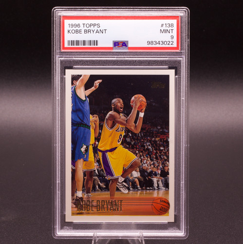 Kobe Bryant 1996-97 Topps Rookie Card #138 PSA 9 MINT Lakers RC HOF Mamba