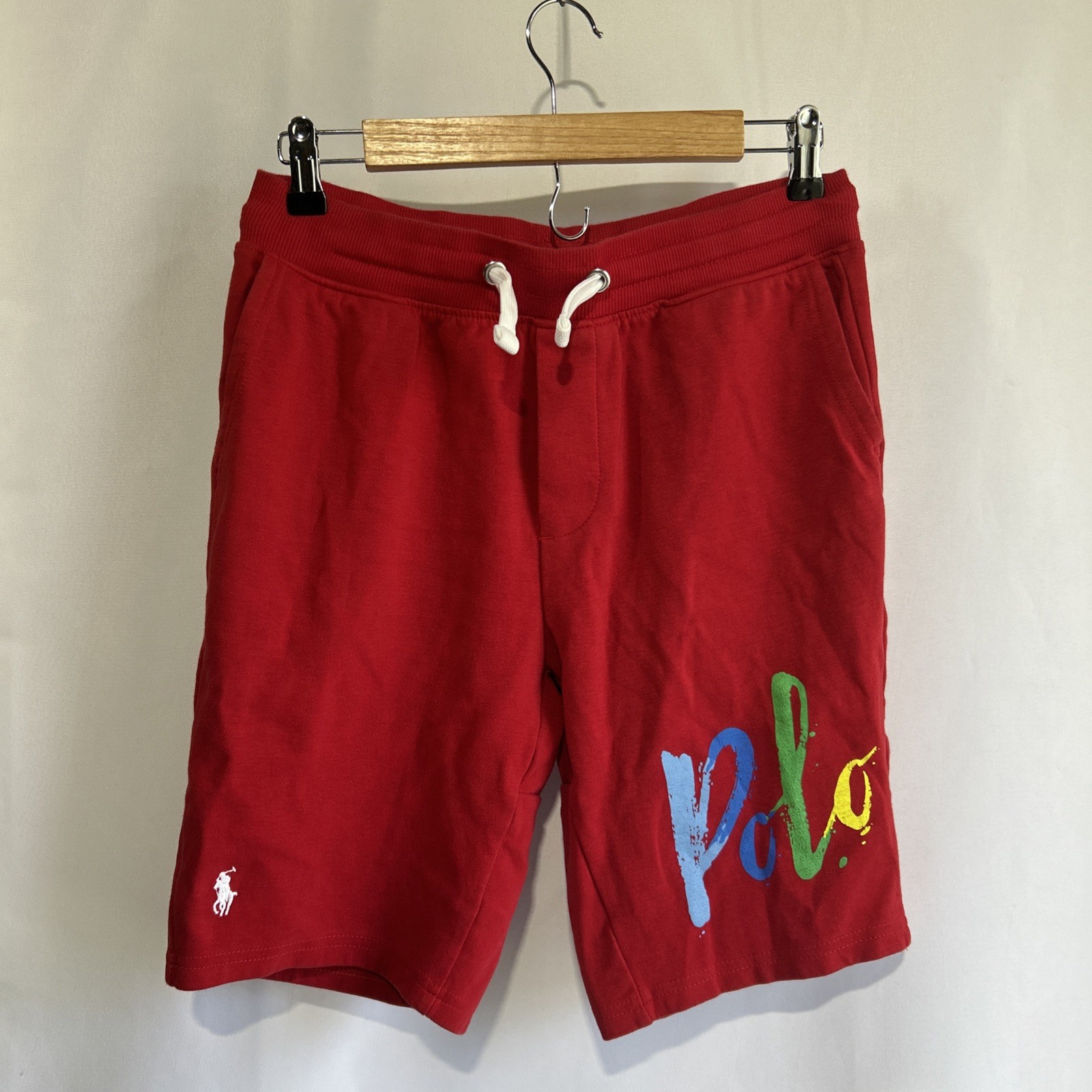 POLO RALPH LAUREN Fleece Shorts Red Men's Size Small