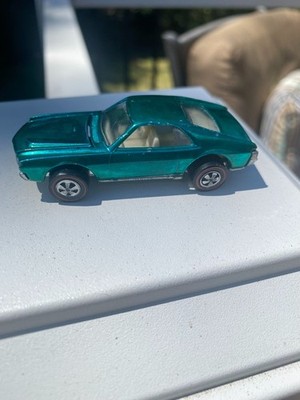 1968 Hot Wheels Redline Green CUSTOM AMX - Factory Overspray - One Owner !