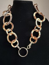 La Loop Eyeglass Holder Necklace Acetate Circles Necklace w/Sterling Clasp
