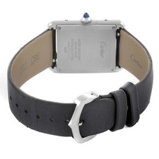 Cartier Tank Must Large Steel Diamond Ladies Watch W4TA0017 Box Card 7