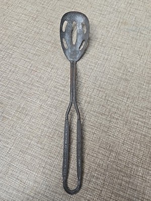 Vintage Rumford 11'' Slotted Spoon Advertising Baking Powder