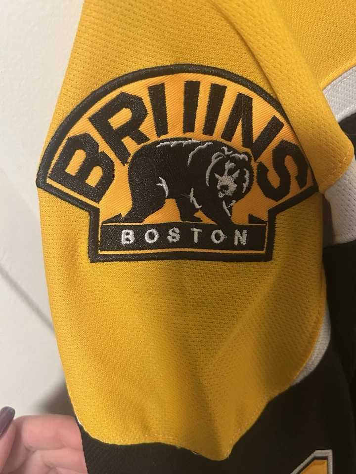 Camiseta deportiva de hockey Boston Bruins Zdeno Chara Reebok CCM cosida correa de lucha NHL para hombre 50’s Foto 3 de 4