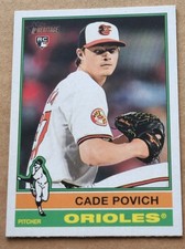 2025 Topps Heritage Cade Povich #219 Rookie RC Baltimore Orioles 