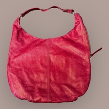 HOBO Vibrant Red Leather Hobo Bag