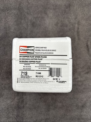#ad 24 pack Champion Spark Plug RC12YC 71S Copper Plus NEW FREE SHIPPING $59.95