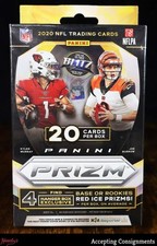 2020 Panini Prizm Football Factory Sealed Hanger Box - Red Ice Exclusive