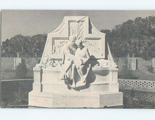 Unused Linen-ish STATUE AT BROOKGREEN GARDENS Myrtle Beach SC 60.000 cards p1031