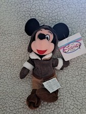 The Disney Store Pilot Mickey Mouse Plush Bean Bag NWT