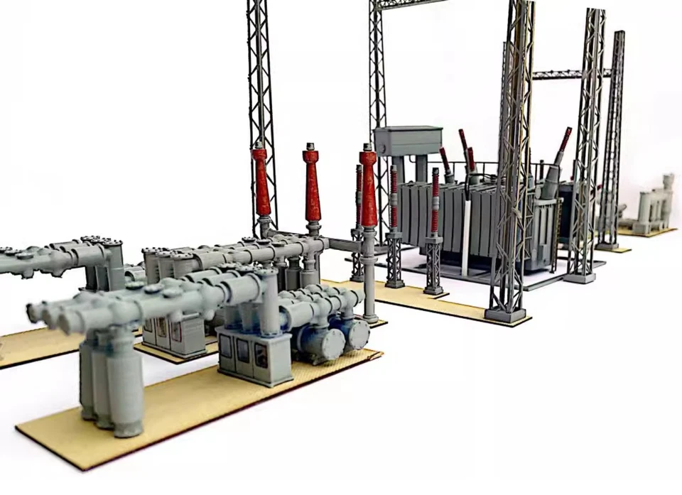 HO 1:87 Scale Substation Transformer Box -Railway Diorama Scenery Building Model - Image 4 of 4