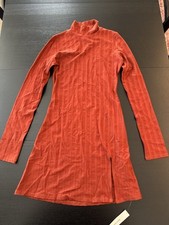 Reformation Women’s Libra Knit Dress Long Sleeve Size XS - Oxide $128