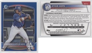 2025 Bowman Chrome Prospects Blue Refractor /150 Zyhir Hope #BCP-2