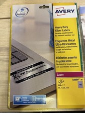 Avery Heavy Duty Silver Address Labels 45.7 x 21.2mm (Pack of 960)