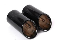 New Genuine Audi A4 A5 A6 Q5 Exhaust Tail Pipes Tips Black Chrome 8K0071761A