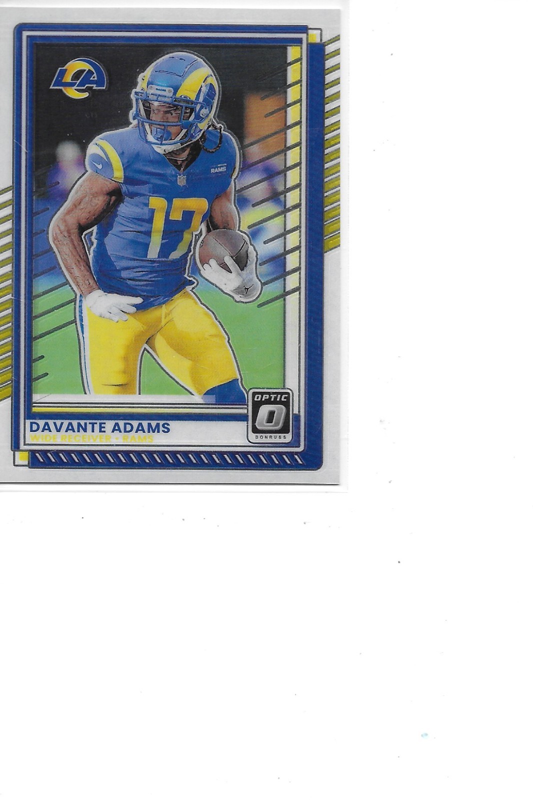 2025 Donruss Optic Davante Adams Los Angeles Rams Football Card #64