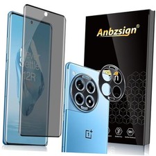 2 2 Pack for OnePlus 12R 5G / Oneplus Ace 3 Tempered Glass Screen Privacy