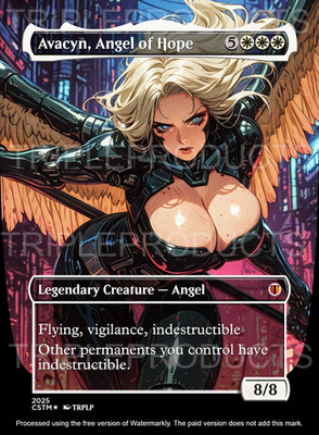 Avacyn, Angel of Hope v2 - Anime Waifu High Quality Altered Art Custom card
