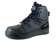 Hard Yakka 3056 S7S 6" Mens UK 10 Black Leather Memory Foam Safety Work Boots