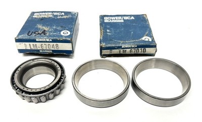 NOS New BOWER Made in USA LM67048 & LM67010 Roller BEARING & RACE Cup & Cone