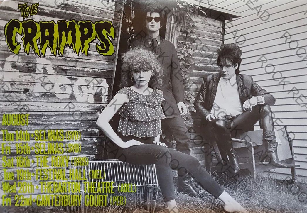 The Cramps-Tour Poster, Australia 8-14-86  Concert Poster