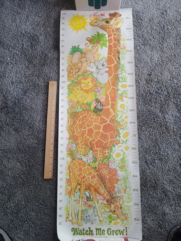 WATCH ME GROW-GROWTH CHART-IN ORIGINAL ROLL-VINTAGE-#2952 CURRENT-SFH