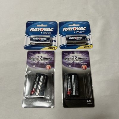 Radio Shack Rayovac Camera Battery CRV3, Ni-MH, 2.4V, 23-697 Set Of 4 Brand New