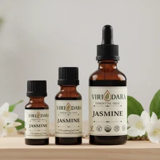 Organic Jasmine Essential Oil – 100% Pure & Natural – Free Shipping