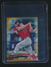 SAM TRAVIS 2017 TOPPS BOWMAN CHROME GOLD MINI 11/50