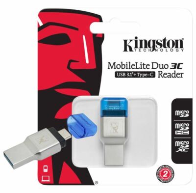 Kingston Memory Card Readers OTG Type-C MobileLite Duo 3C micro SD SDHC SDXC