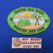 Boy Scout LAAC Pioneer Dist. 1963 Salton Sea Sturt Patch Los Angeles CA255B2-BIN