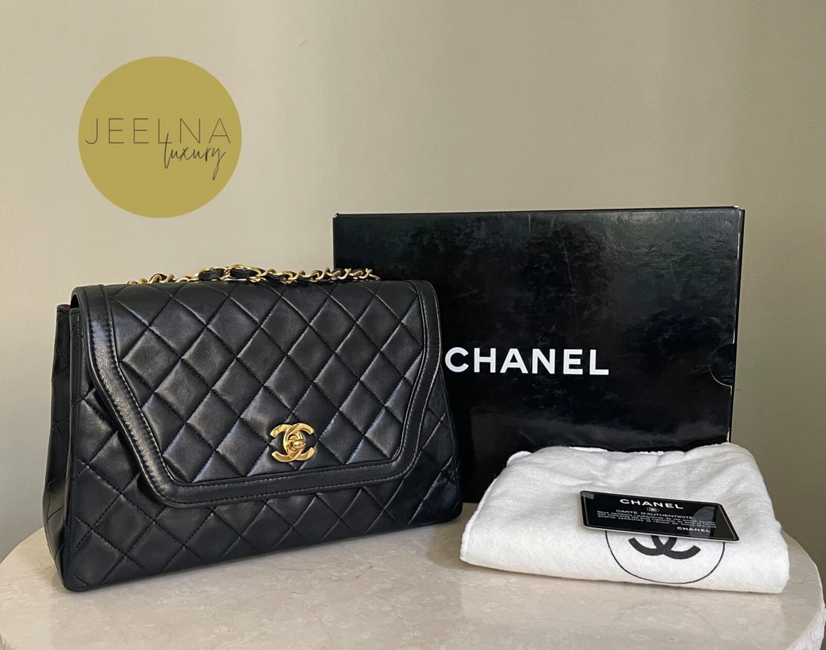 Chanel 1996 Vintage Black Caviar Square Crossbody Flap Bag 24k GHW 67011  For Sale at 1stDibs