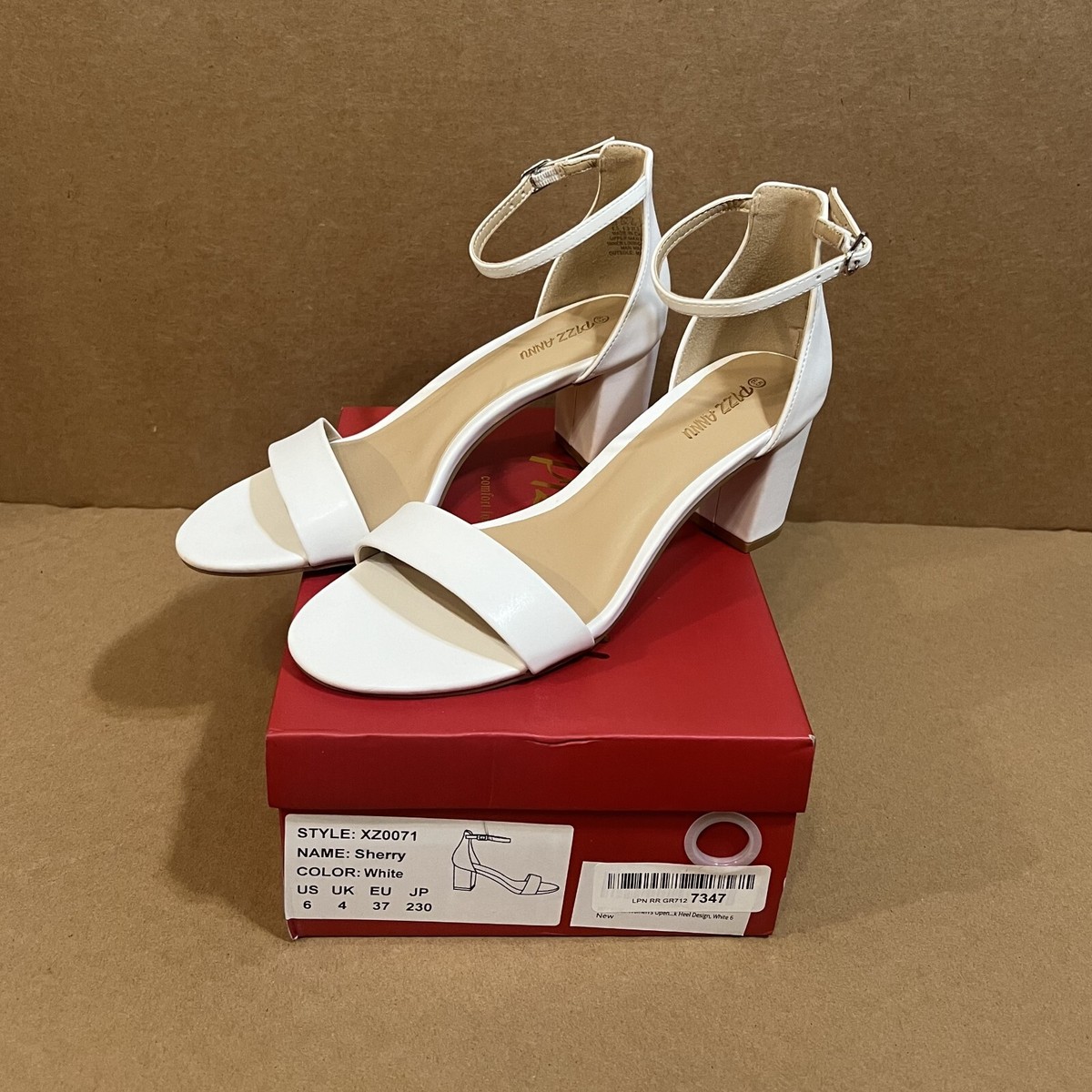 ladies dress shoes size 6 Women's Block Heel Ankle Strap Open Toe 2.6