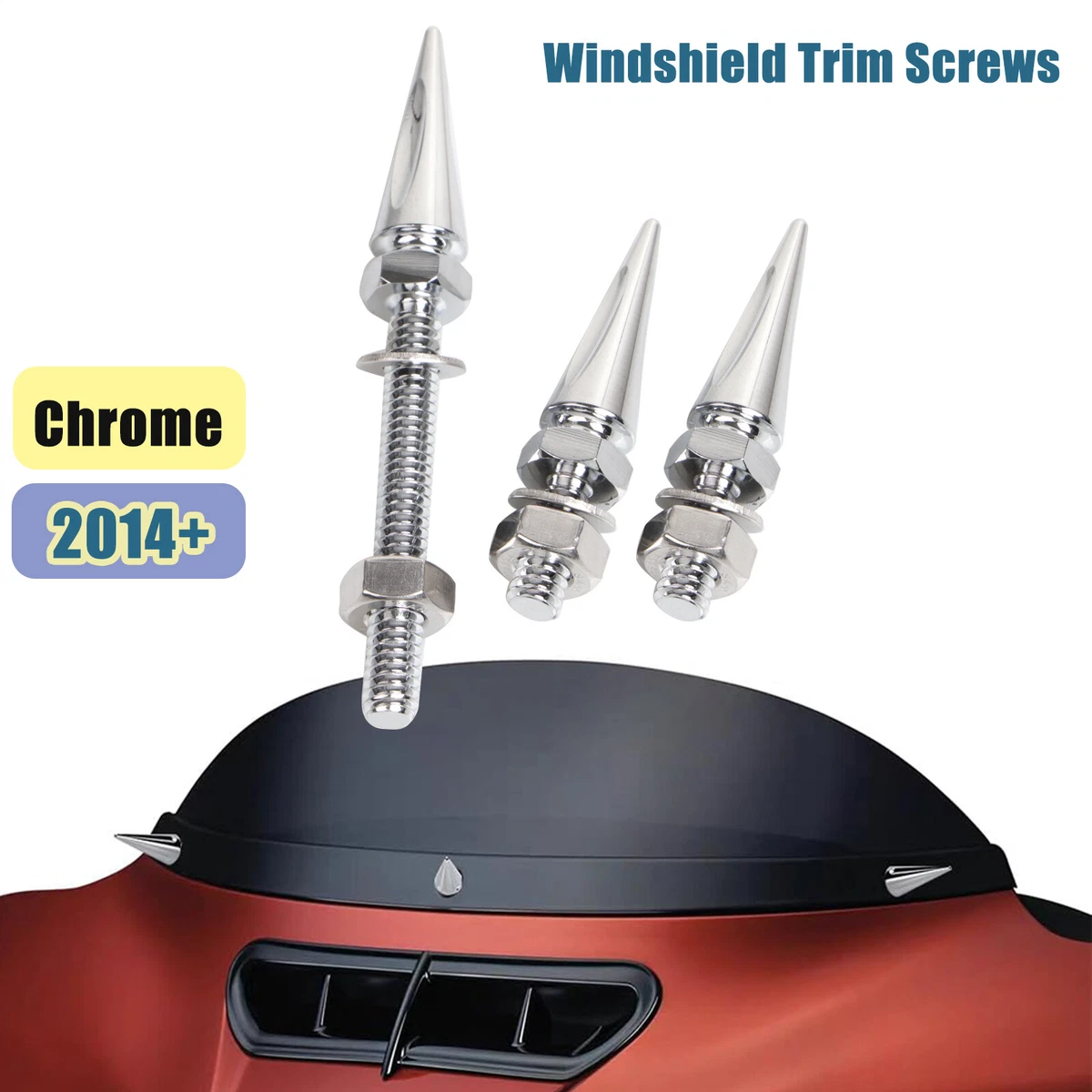 Street glide windshield spikes deals