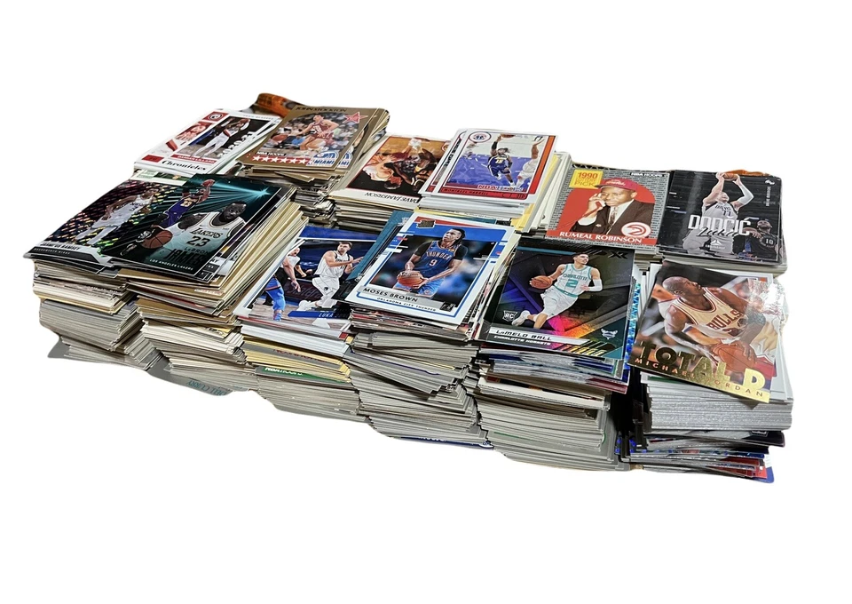 Paquete grande de baloncesto de la NBA paquete de 100 tarjetas ¡Lote de reempaquetado de novatos! ¡Estrellas! Jordan? LeBron? Foto 3 de 4