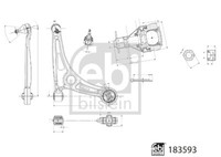 Febi Querlenker Vorne Rechts Unten FüR Hyundai Ioniq Kona KIA Niro I 1.6H 03.16-