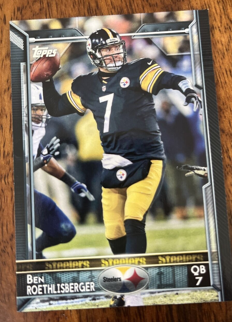 2015 Topps Chrome - Refractor #30 Ben Roethlisberger Football Trading Card