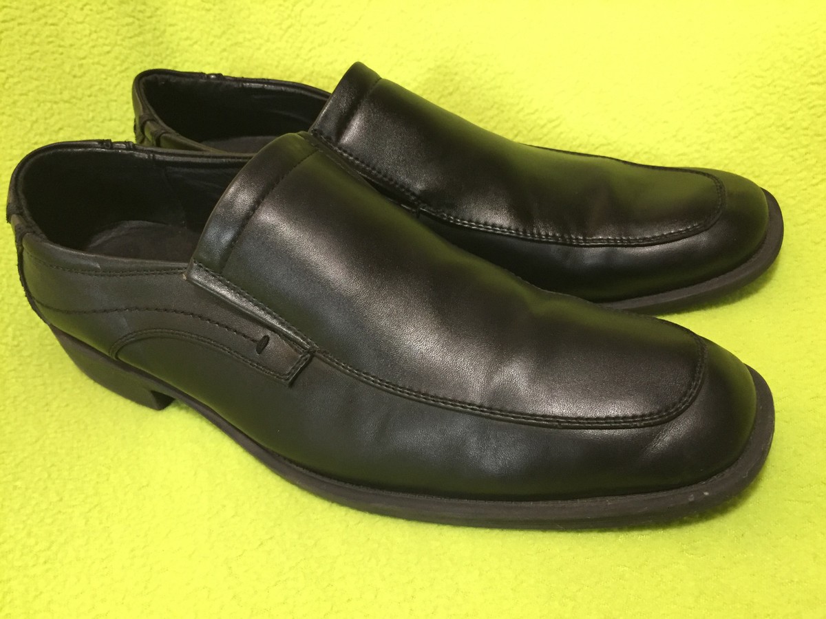 Perry Ellis Portfolio Pete Men\'s Black Leather Slip-On Loafers Shoes US Size 12 Perry Ellis Portfolio Pete Men main image 3