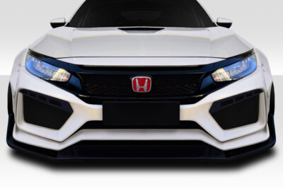 Duraflex RBT Widebody Look Front Bumper - 1 Piece for 2016-2021 Civic 4DR