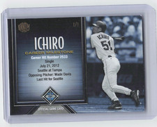 2017 Honus Bonus Ichiro Career Milestone 1/1 Miami Marlins 