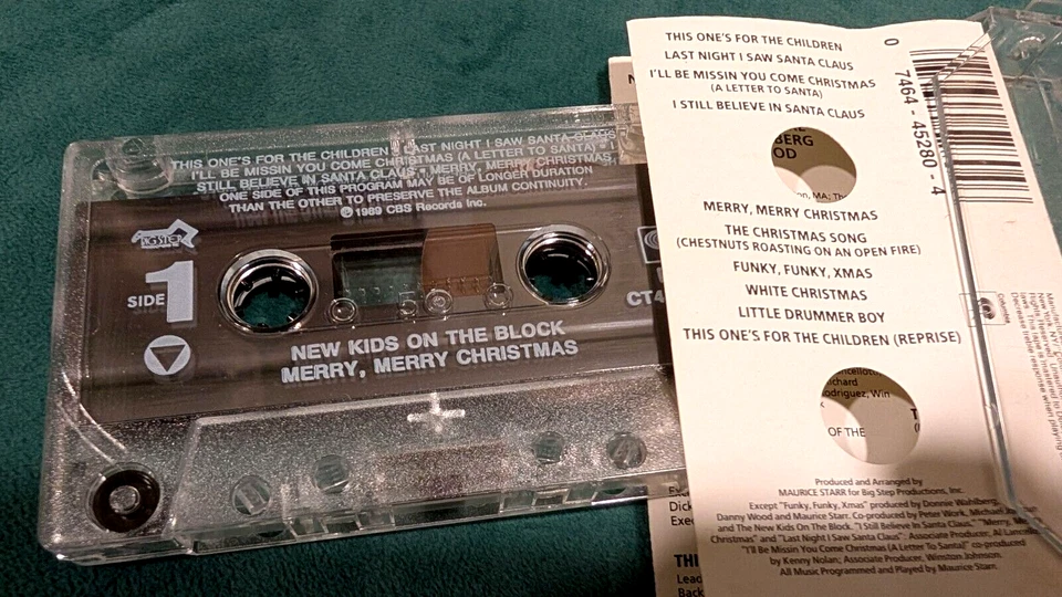 NEW KIDS ON THE BLOCK Cassette Tape MERRY MERRY CHRISTMAS Pop Holiday NKOTB - Image 4 of 4