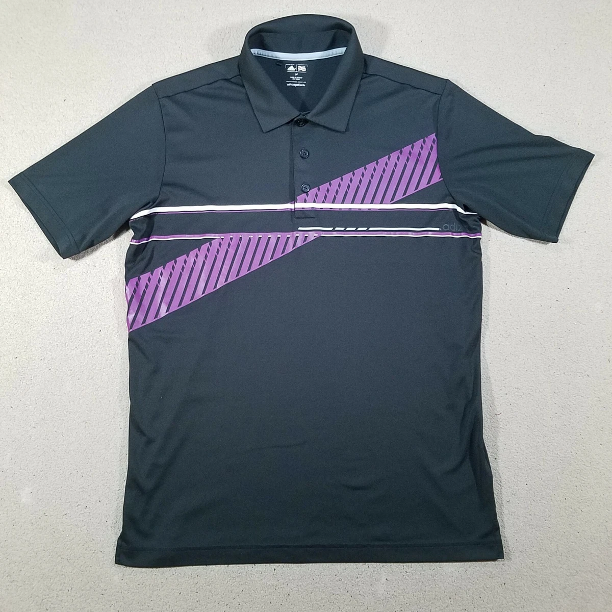 Purple adidas golf shirt sale