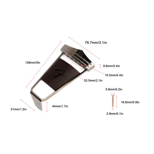 6 String Guitar Bridge Tailpiece Sound Improvement Lightweight Wear Resistan WYD - Picture 10 of 24