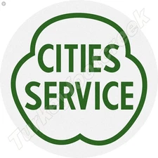 Cities Service 18" ROUND METAL SIGN