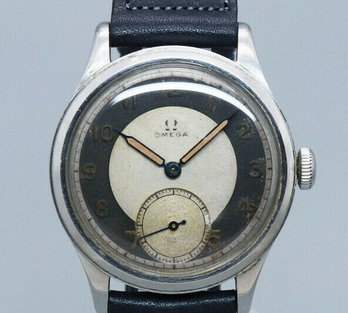 OMEGA Small Second Original Two-tone Dial Manual Vintage Watch 1940's | eBay
