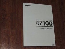 Genuine Nikon D7100 Complete User's Guide Manual Book 355 pages    SPANISH ONLY   