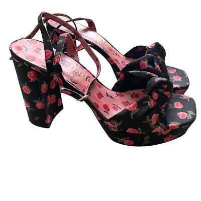 Kate Spade Confetti Platform Sandals Womens Size 10 Ditsy Rose